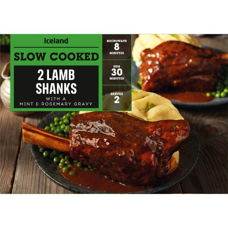 Iceland 950g Slow Cooked Lamb Shanks