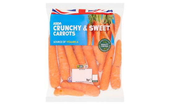 Asda Crunchy & Sweet Carrots 1kg