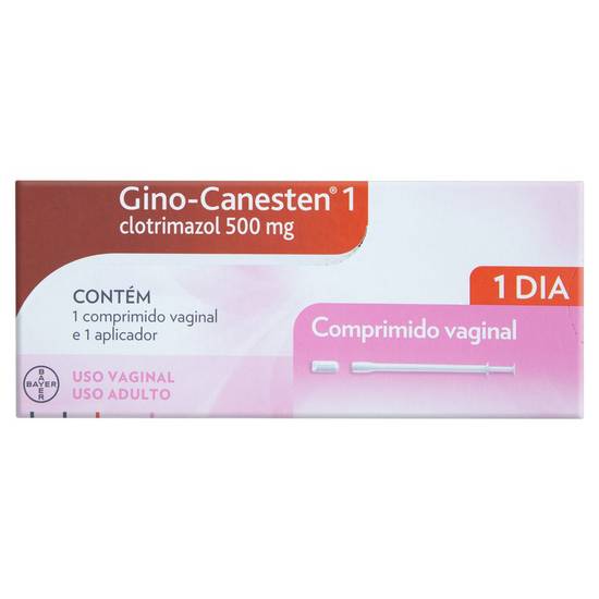 Bayer creme vaginal gino-canesten 1 500mg (1 comprimido + 1 aplicador)