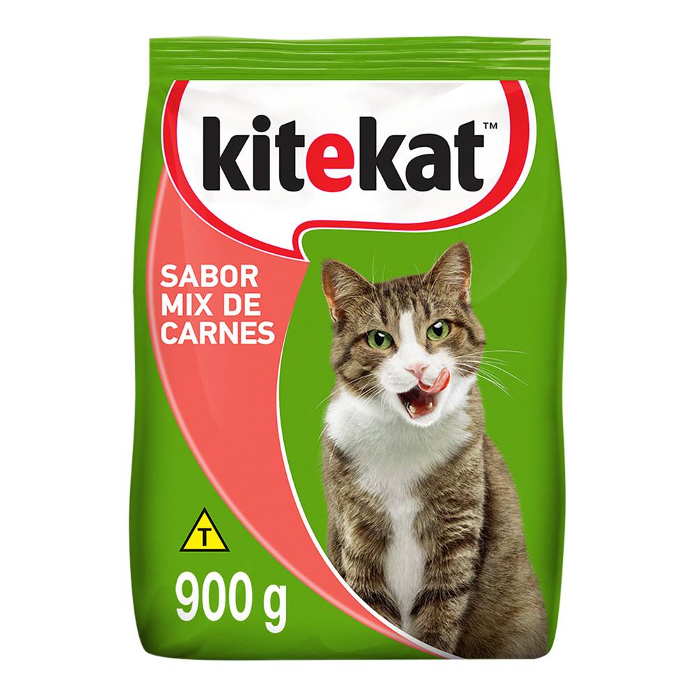 Kitekat · Ração seca sabor mix de carnes para gatos (900 g)