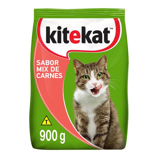 Kitekat ração seca sabor mix de carnes para gatos (900 g)