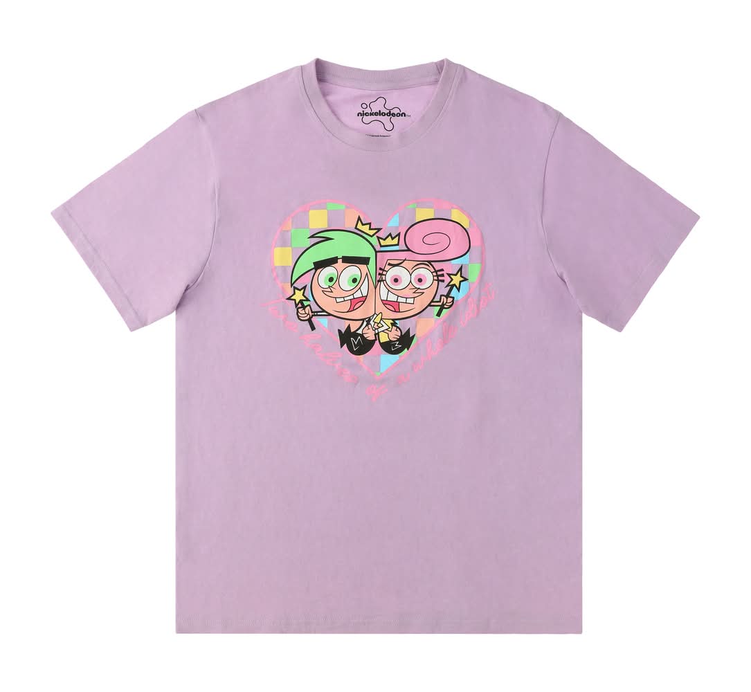 Nickelodeon™ Cosmo & Wanda Graphic Tee Large Pink