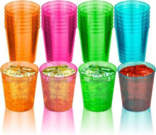 Onlyonestopshop Party Dimension Colorful Co Ex Cup (16x 2oz plastic bottles)