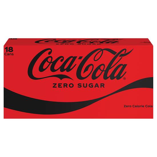 Coca-Cola Zero Sugar Soda (18 pack, 12 fl oz)