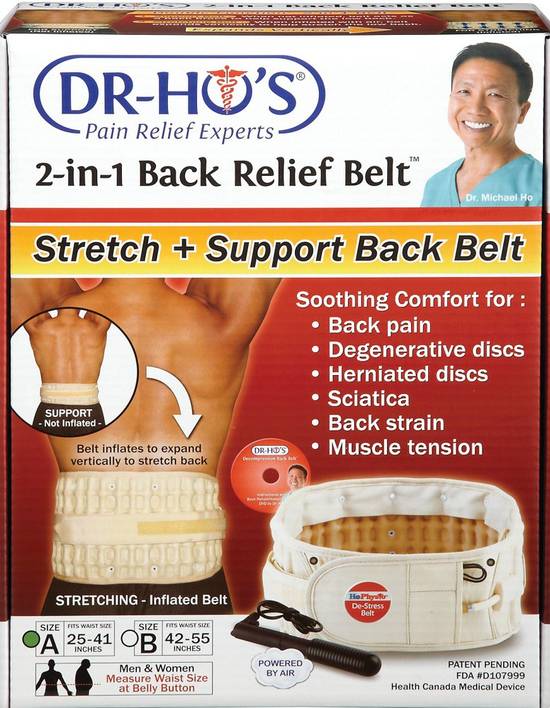 Dr-Ho's 2 in 1 Back Relief Belt a (1 unit)