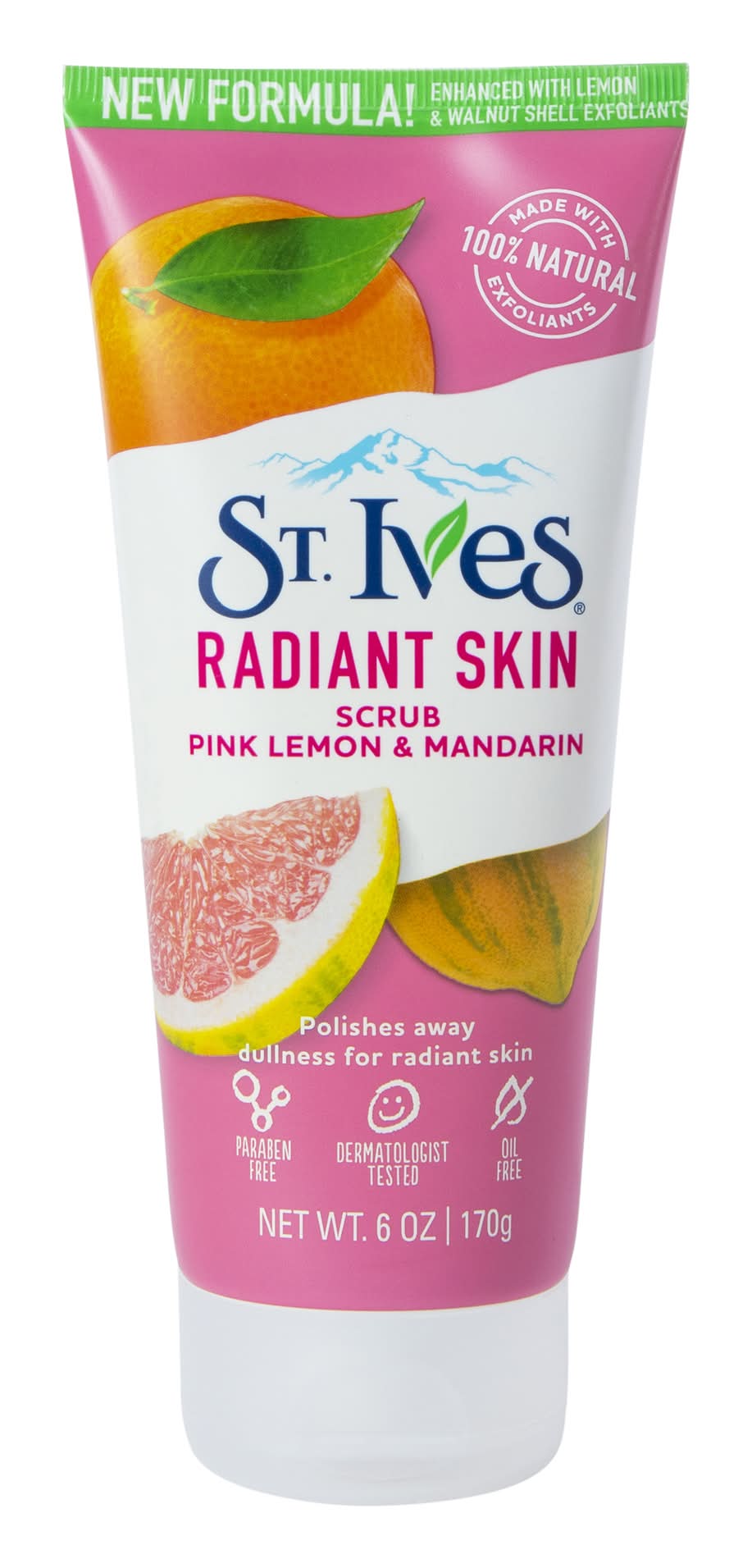 St. Ives® Radiant Skin Scrub, Pink Lemon & Mandarin 6oz