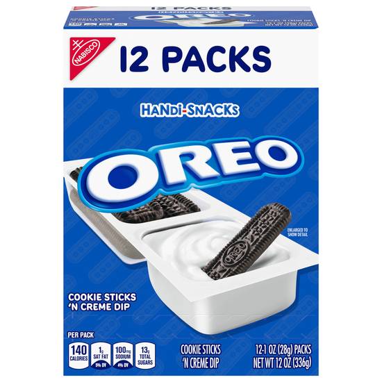 Oreo Handi-Snacks N Creme Dip Cookies Sticks (12 ct)