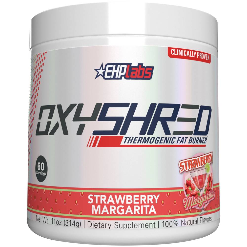 EHPlabs Oxyshred Ultra Thermogenic Fat Burner, Strawberry Margarita (11 oz)