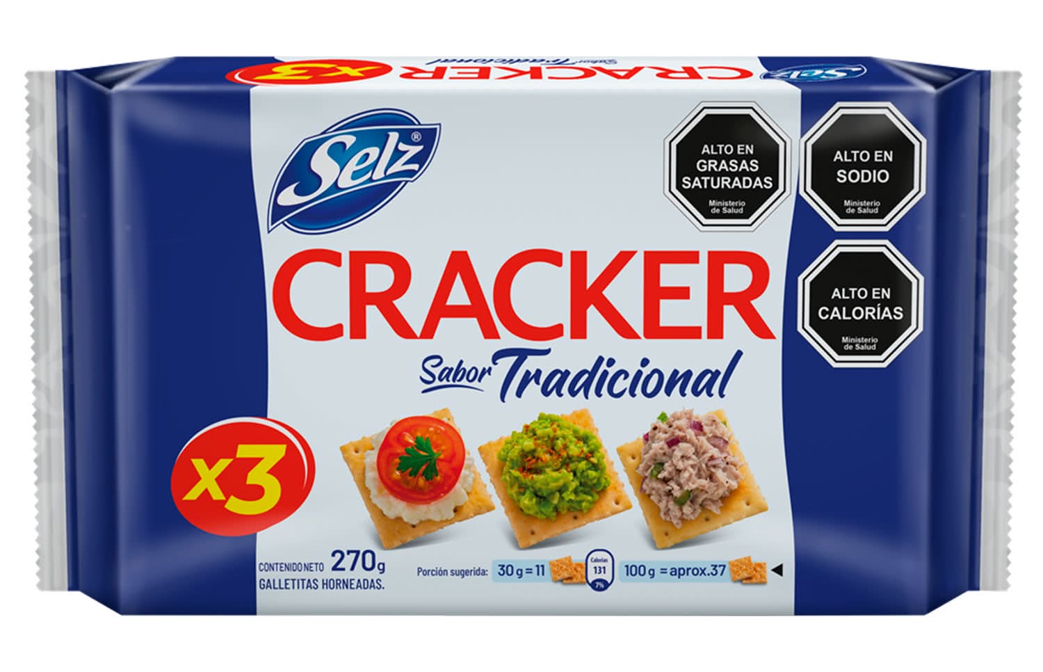Selz · Galletas cracker - Tradicional (3 un)