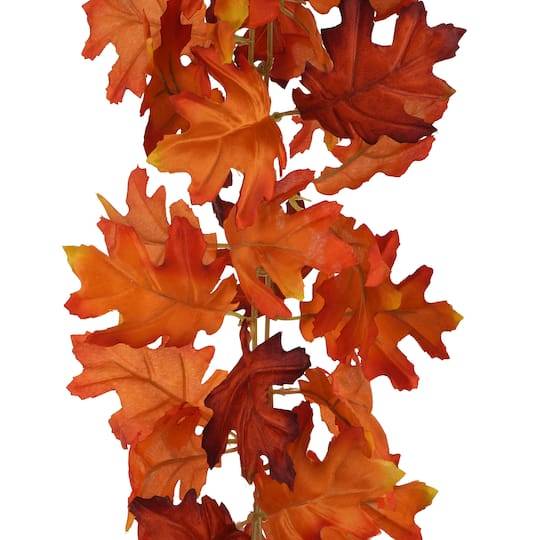 6Ft. Brown Oak Leaf Garland By Ashland