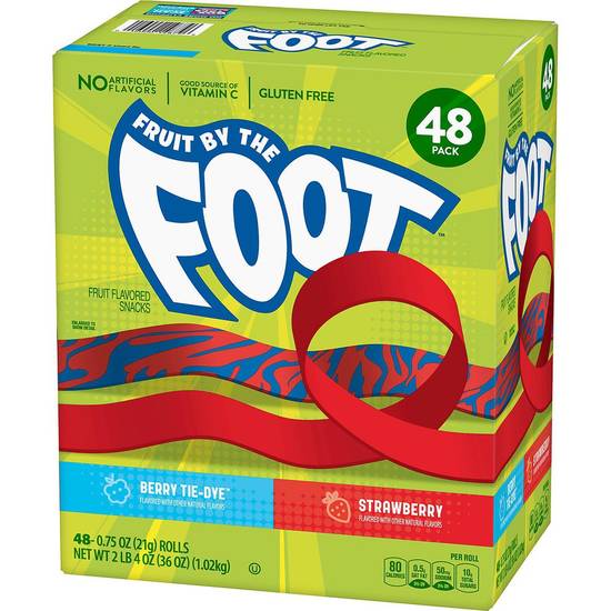 Fruit By the Foot Berry Tie-Dye and Strawberry Snacks (48 ct)