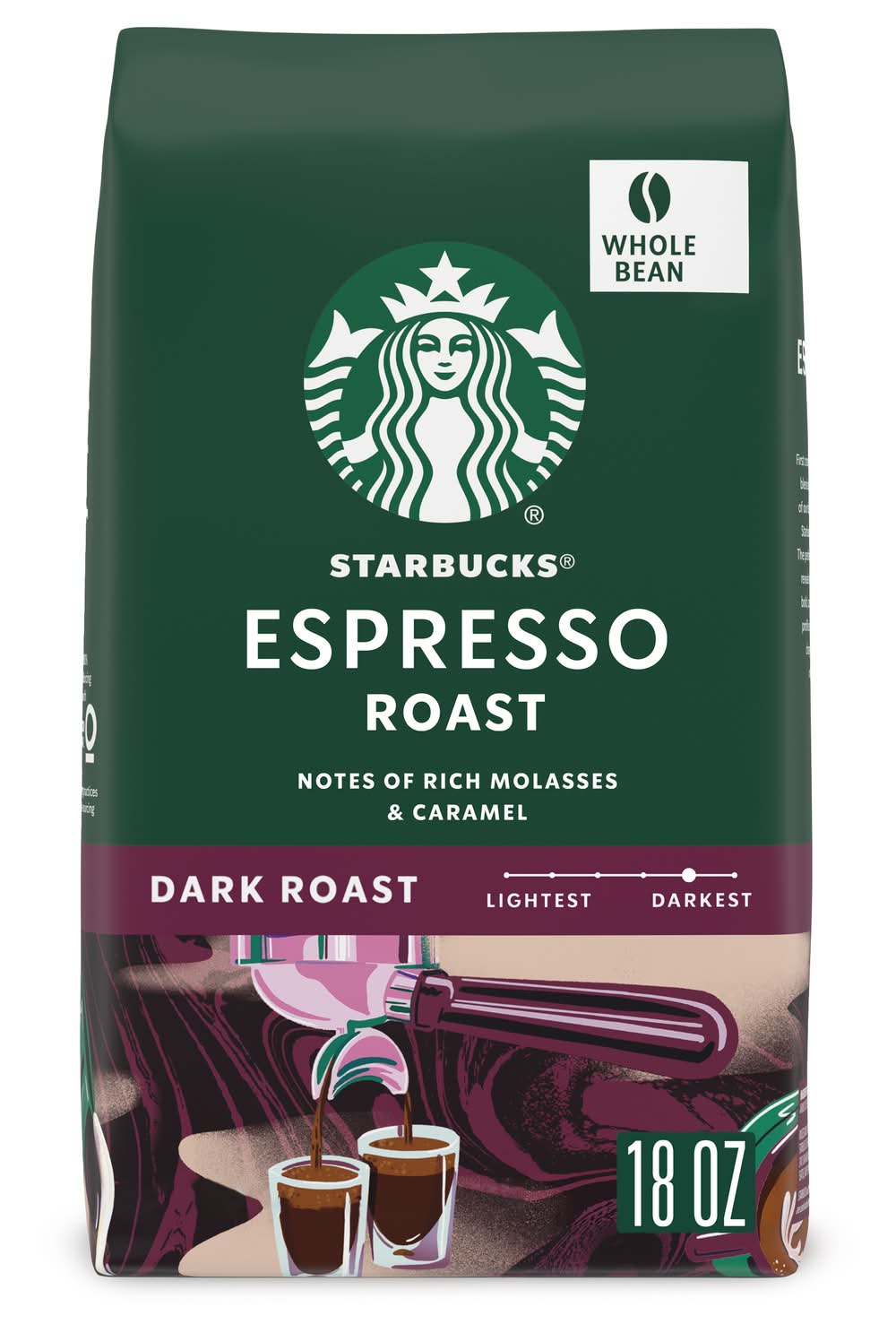 Starbucks Espresso Dark Roast Whole Bean Coffee Delivery in