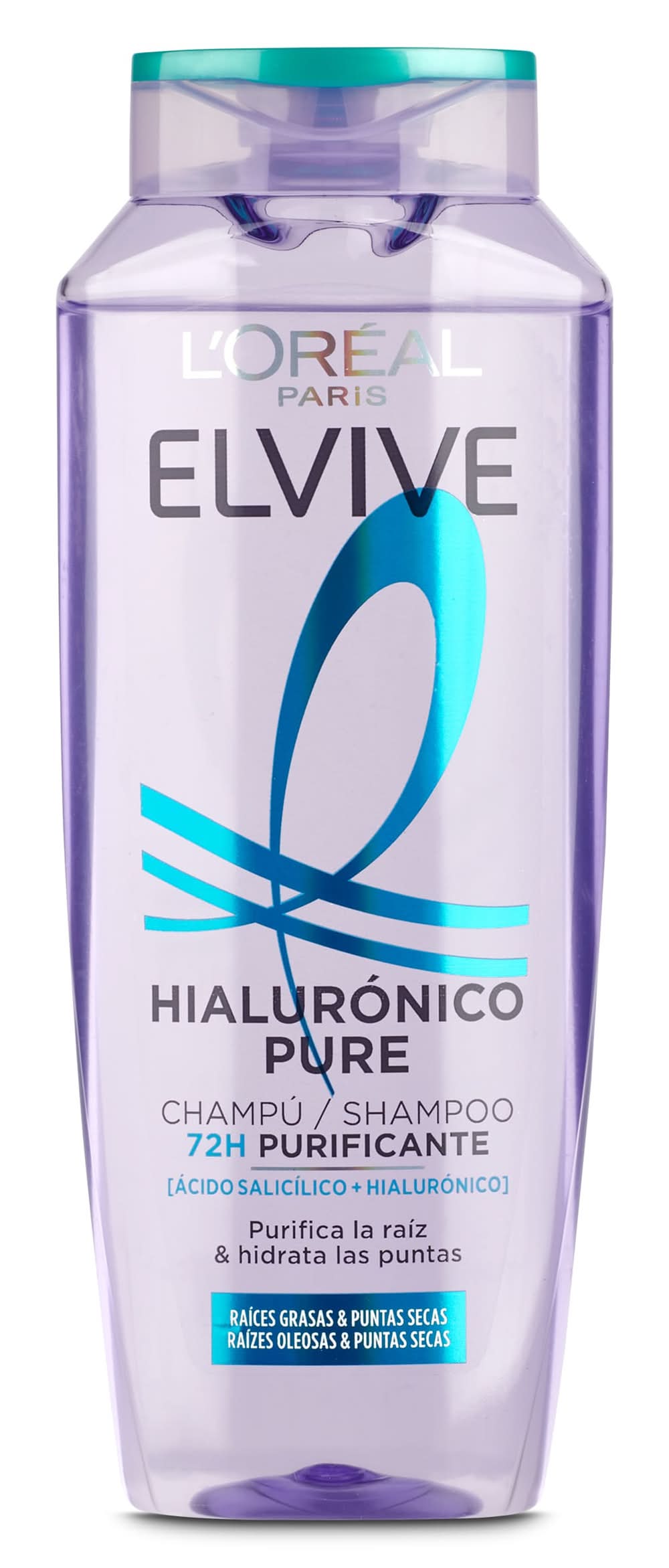 Champú Purificante Con Ácido Hialurónico Elvive Botella 300 Ml