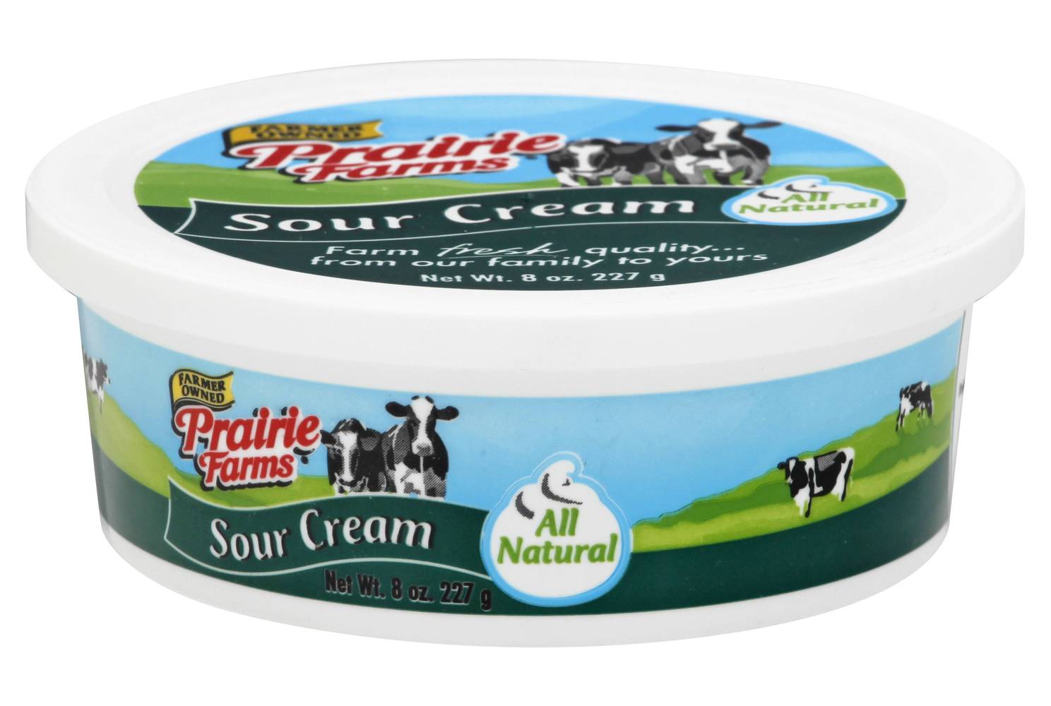 Prairie Farms All Natural Sour Cream (8 oz)