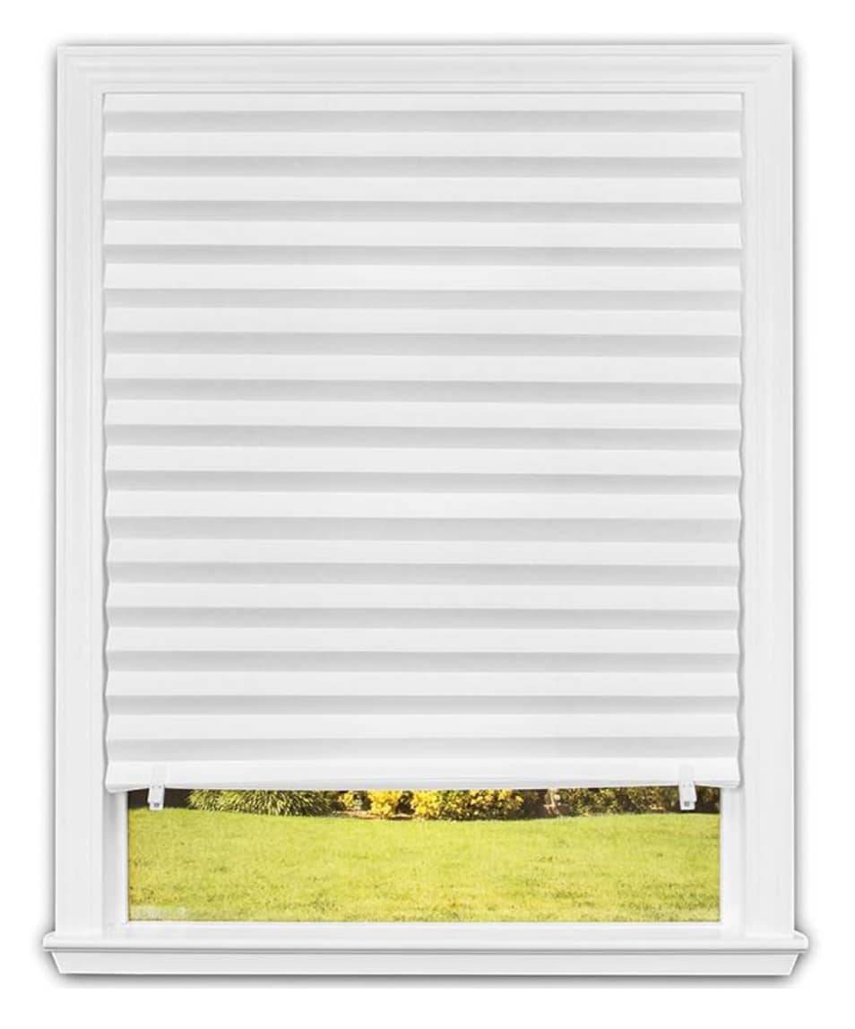 Redi Shade 36-in x 72-in White Light Filtering Cordless Pleated Shade | 3151050