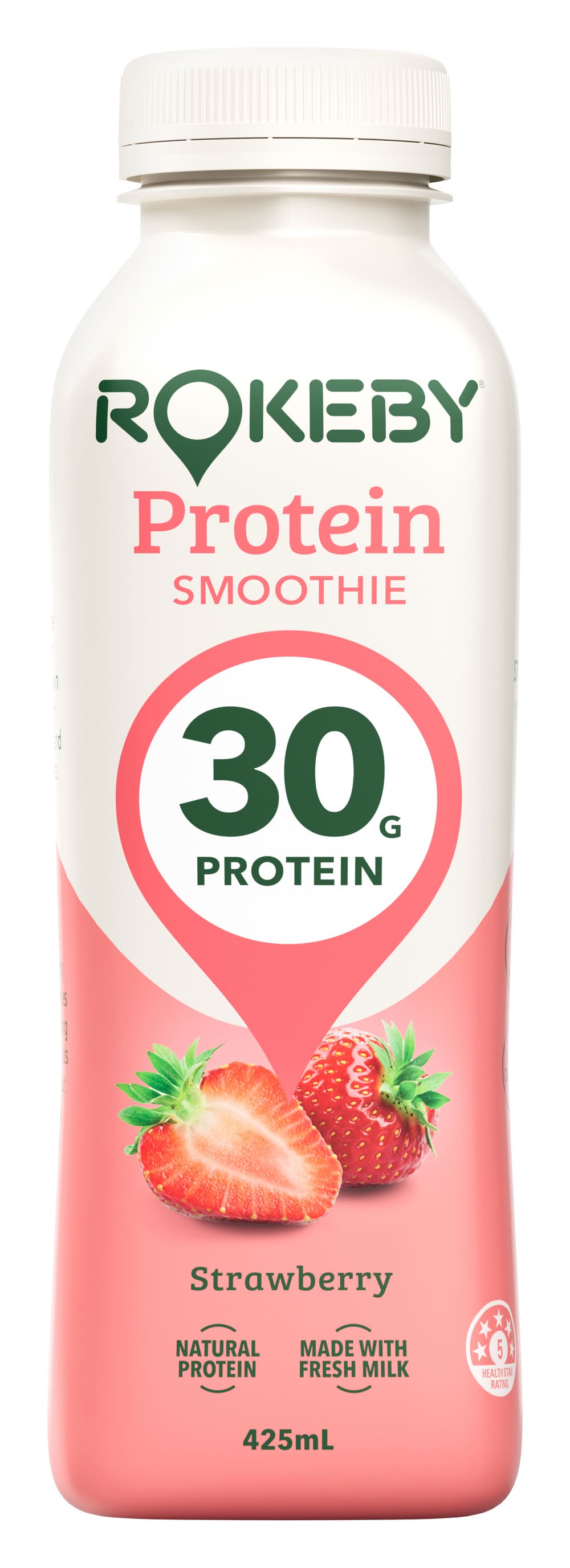 Rokeby Protein Smoothie, Strawberry (425mL)