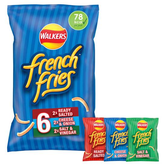 Walkers French Fries Crisps Variety  6 pack