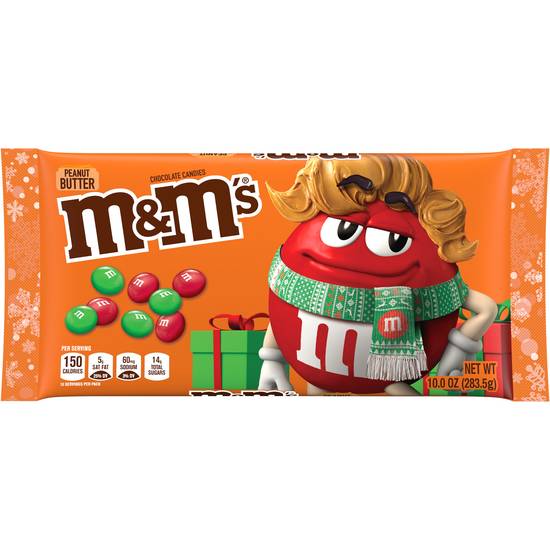 Order M&M's Holiday Peanut Butter Chocolate Candy - 10 oz food online from Rite Aid store, Costa Mesa on bringmethat.com