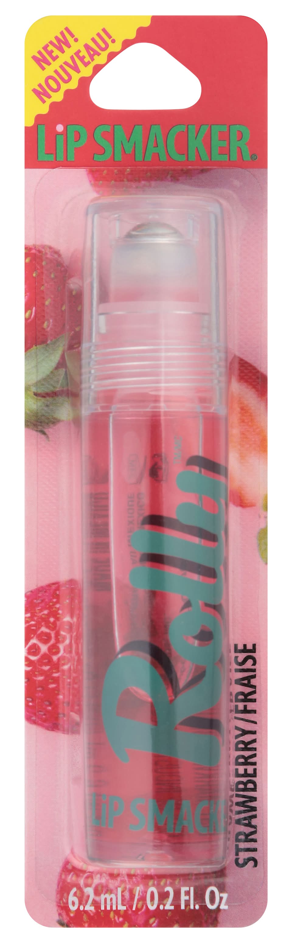 Lip Smacker Rolly Lip Balm, Strawberry (6.2 ml)
