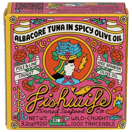Fishwife Tinned Seafood Co. Albacore Tuna In Spicy Olive Oil