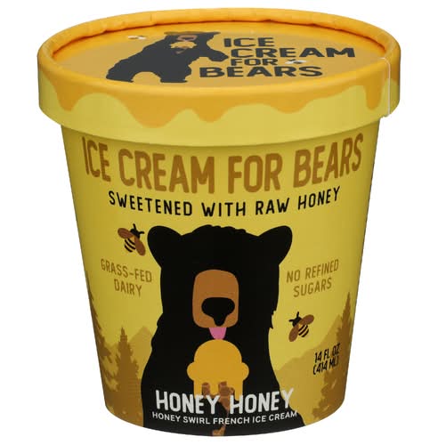 Ice Cream For Bears Honey Swirl French Ice Cream (14 fl oz)