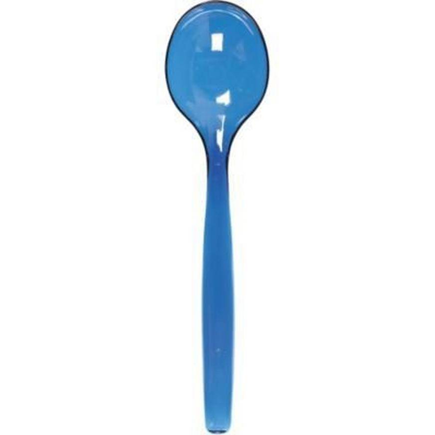 Royal Blue Plastic Serving Spoon