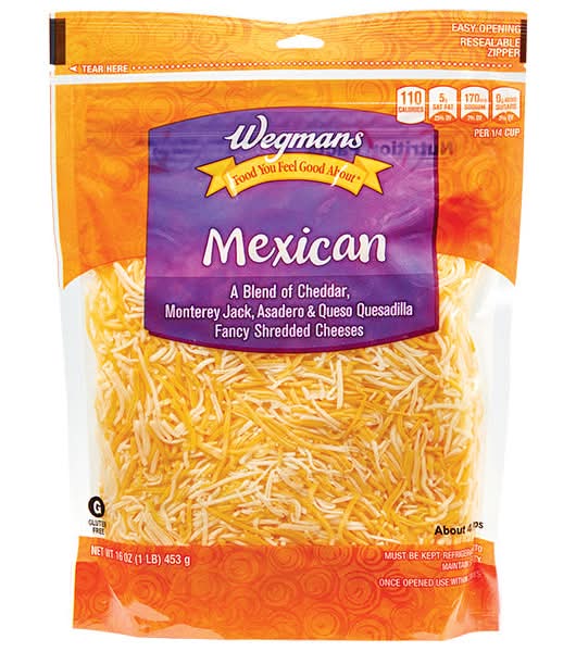 Wegmans Mexican Fancy Shredded Cheese