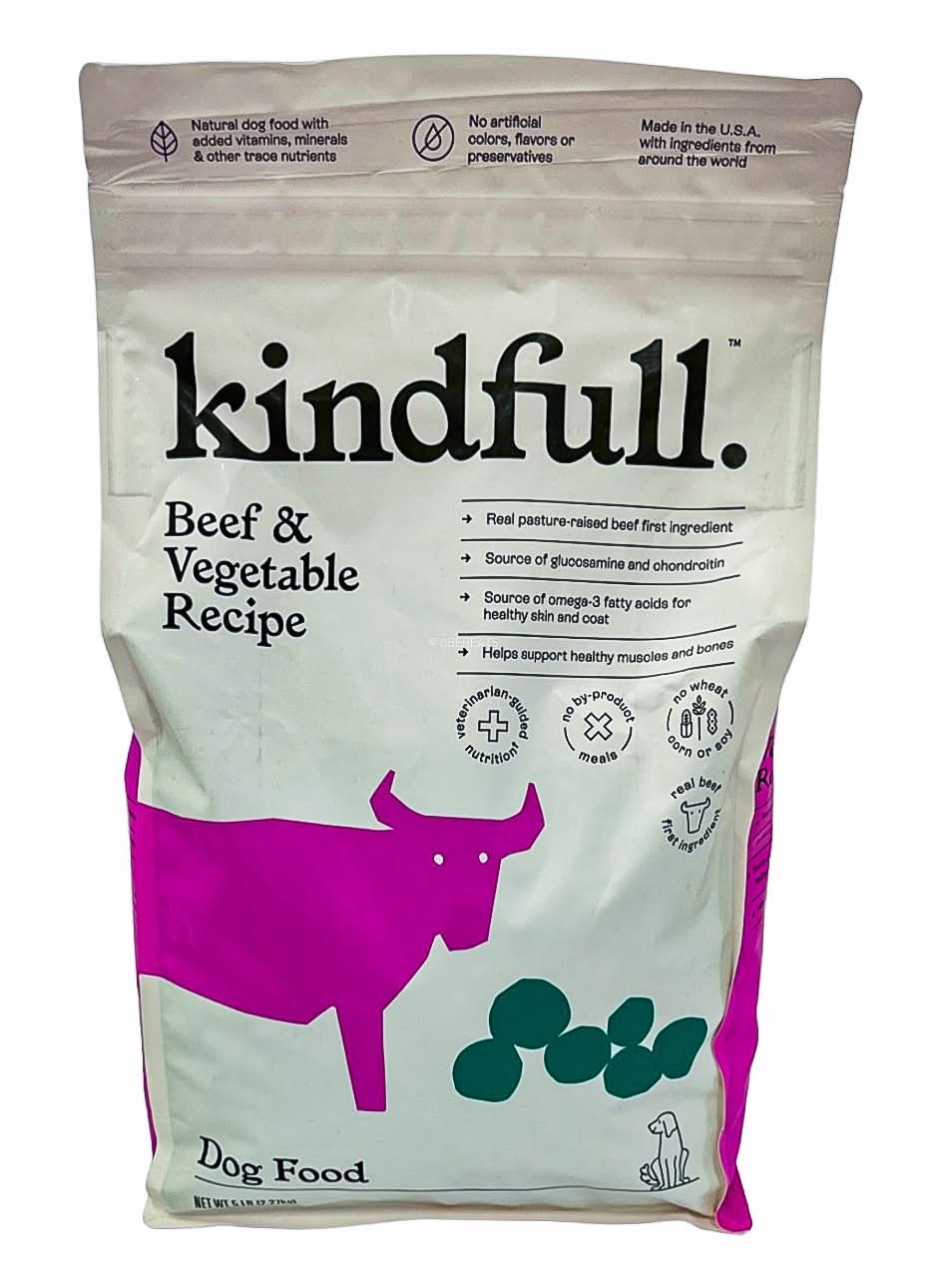 Kindfull Beef and Vegetable Recipe Dry Dog Food (5 lbs)