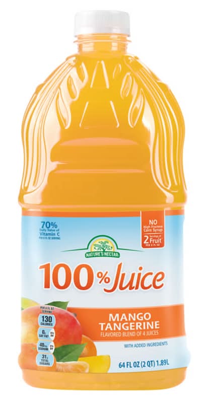 Nature's Nectar 100% Juice, Mango Tangerine (64 fl oz)