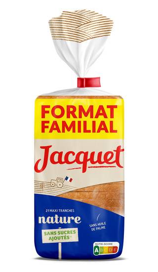 Jacquet - Pain de mie nature sans sucres ajoutés (21 pièces)