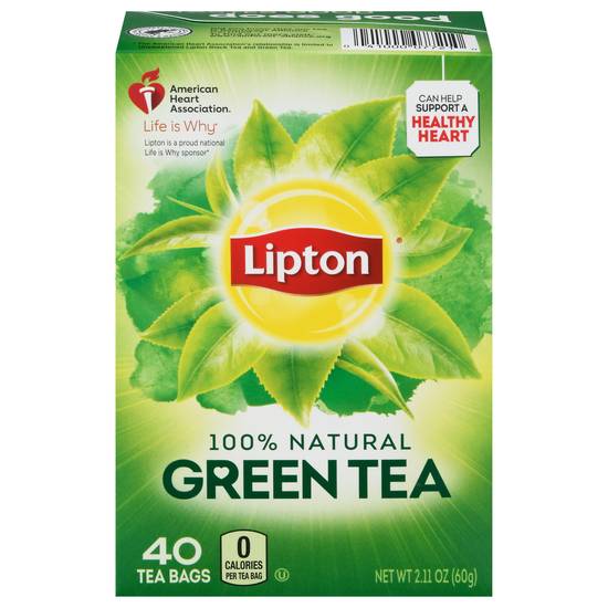 Lipton 100% Natural Tea Bags (40 ct, 2.11 oz) (green)