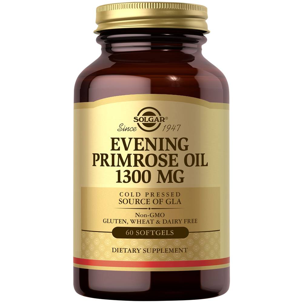 Evening Primrose Oil - Essential Fatty Acid Source - 1,300 Mg (60 Softgels)
