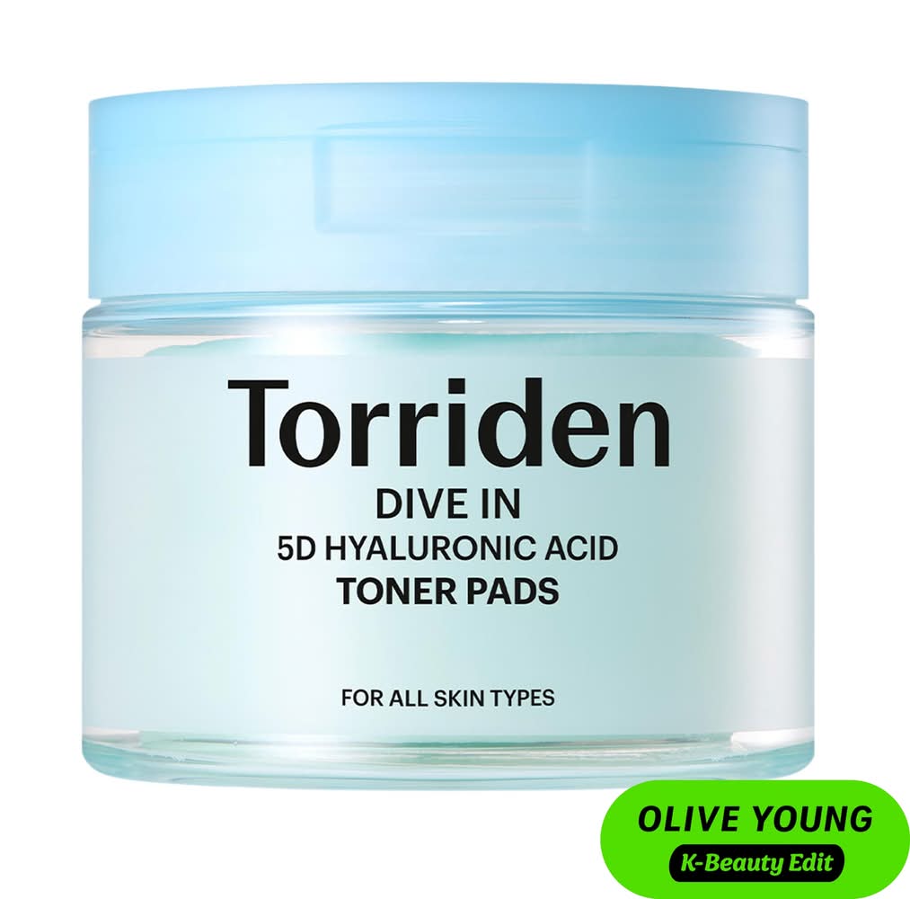 Torriden DIVE IN 5D Hyaluronic Acid Toner Pads for Deep Hydration & Exfoliation 80 sheets/pack