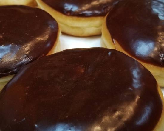 Round Chocolate Covered with Bavarian Cream Filled