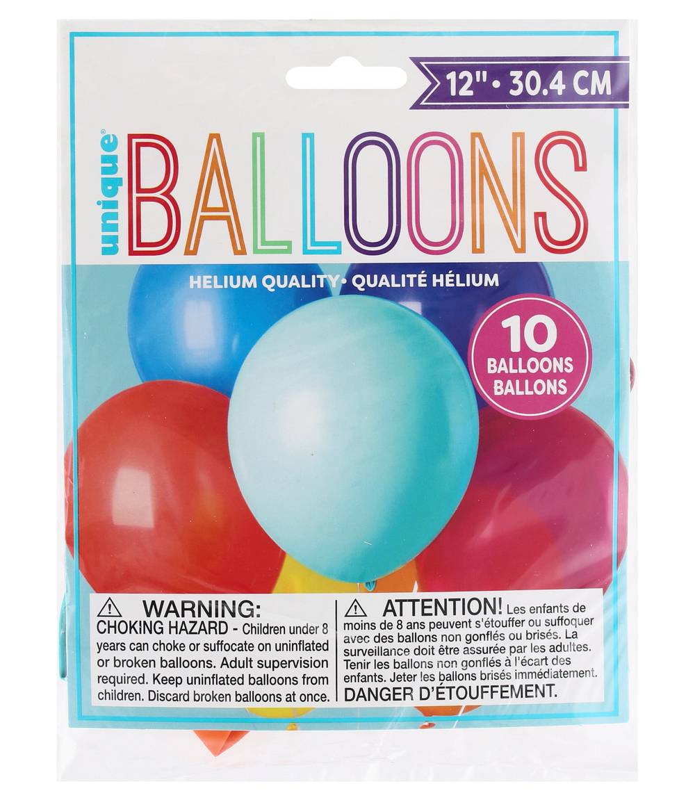 Unique Assorted 12" Balloons