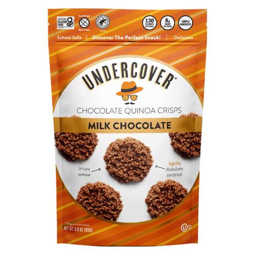 Undercover Snacks Milk Chocolate Quinoa Mini Crisps, 3oz