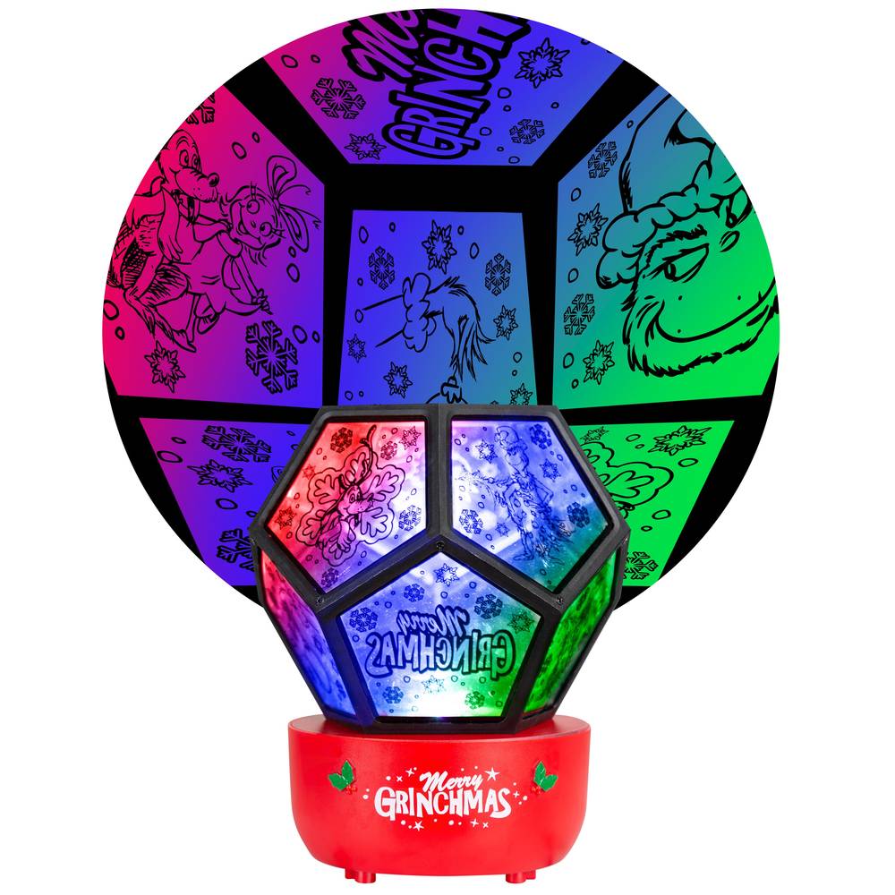 Grinch Lightshow Multi-function Red/Green/Blue Battery-operated Christmas Indoor Light Show Projector | 882926