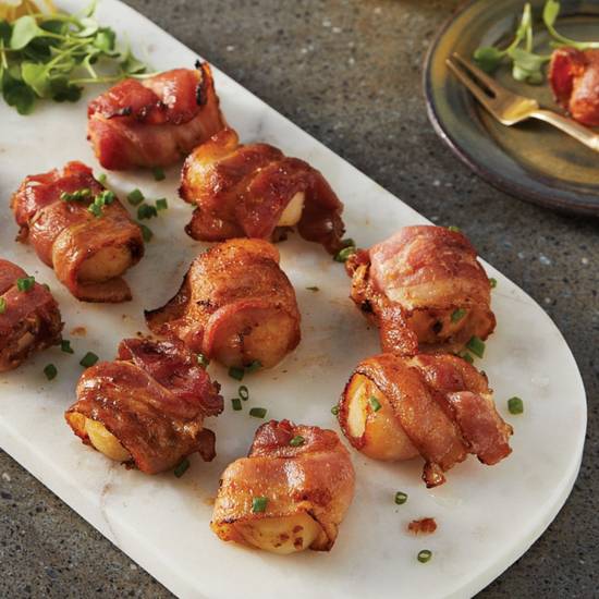 M&m Food Market Bacon Wrapped Scallop Medallions 