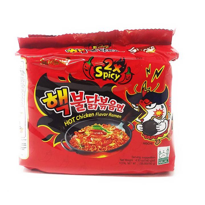 Samyang Chicken Flavoured Ramen Extra Spice (700 g, 5 ct)