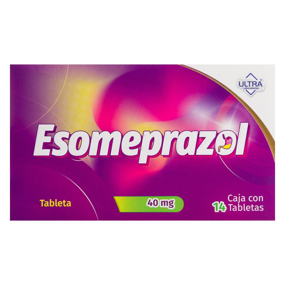 Ultra laboratorios esomeprazol tabletas 40 mg (14 un)