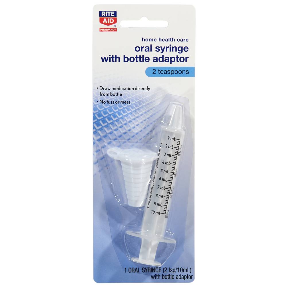 Rite Aid Oral Syringe With Bottle Adaptor