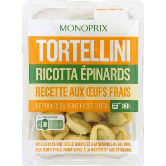 Monoprix Tortellini Ricotta Épinards La Barquette De 300 G