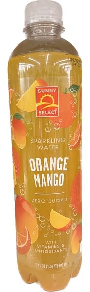 Sunny Select Sparkling Water, Orange-Mango (17 fl oz)