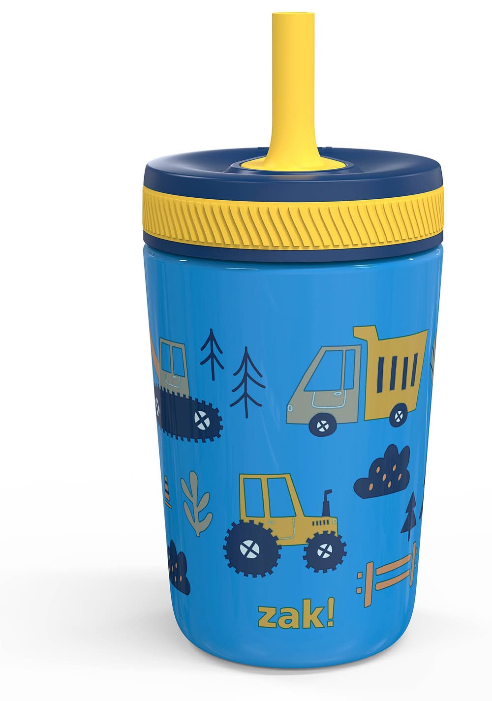zak! Stainless Steel Vacuum Insulated Kelso Straw Tumbler 12 fl oz, Blue