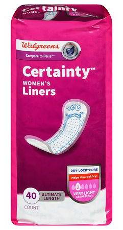 Walgreens Liners Very Light Absorbency Ultimate Length, Women (40 ct)