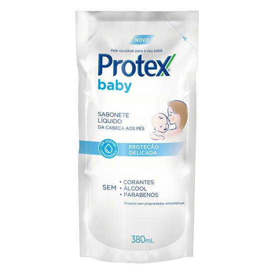 Protex refil de sabonete líquido baby proteção delicada (380ml)