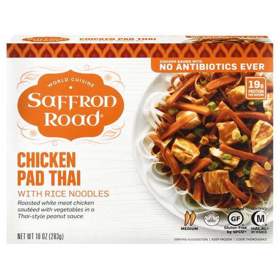 Saffron Road Medium Chicken Pad Thai With Rice Noodles