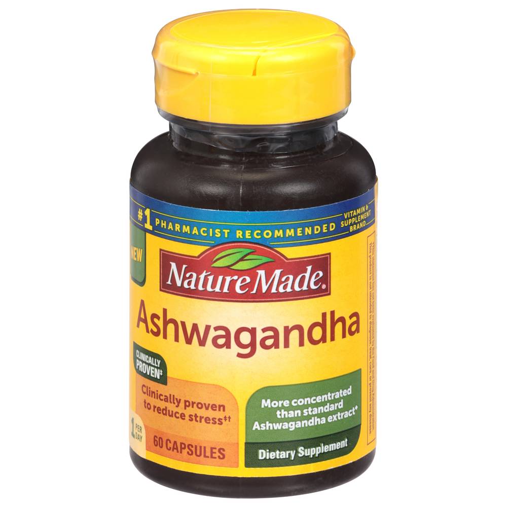 Nature Made Ashwagandha 125 mg Stress Support Capsules ( 60 ct)