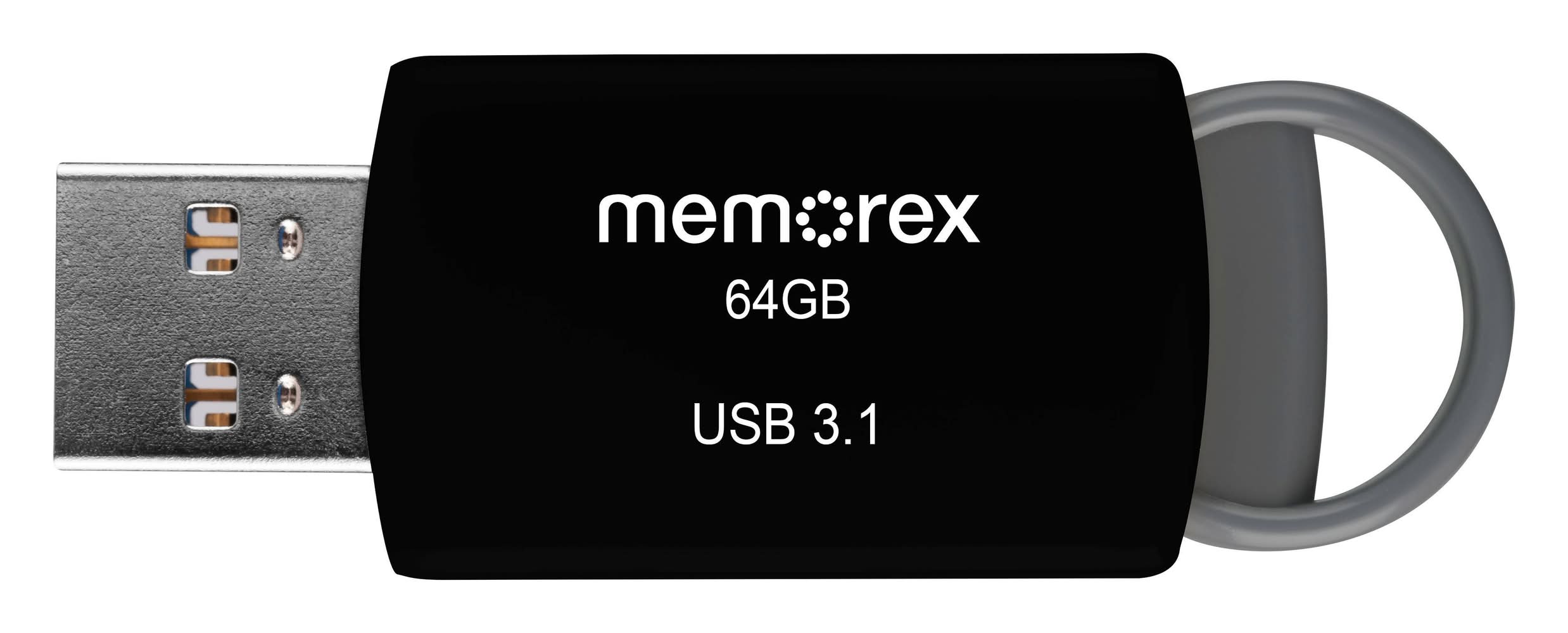 Memorex Usb 3.1 Flash Drive 64gb, Black