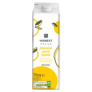 Co-op Honest Value Orange Juice Drink 1L